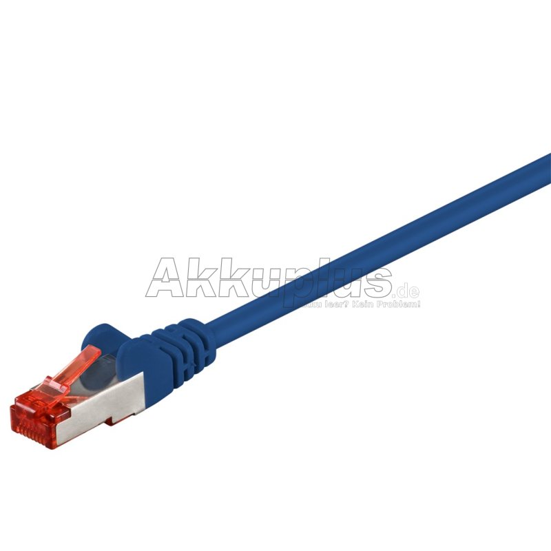 CAT 6 Patchkabel, S/FTP (PiMF), blau