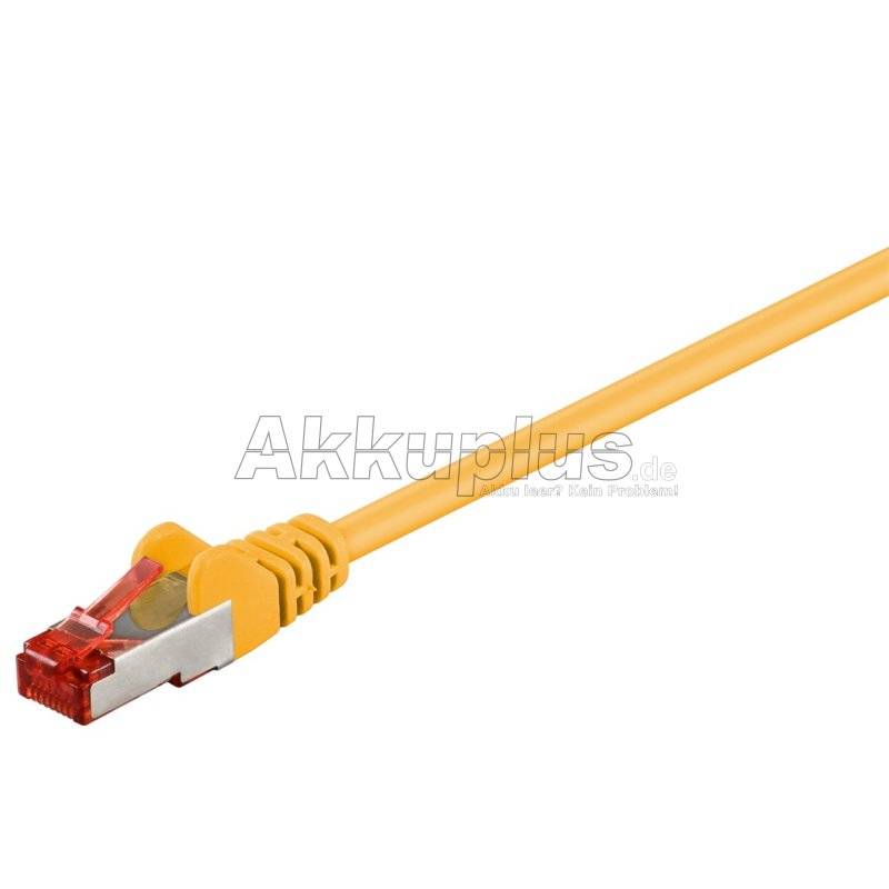 CAT 6 Patchkabel, S/FTP (PiMF), gelb