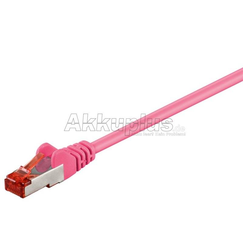 CAT 6 Patchkabel, S/FTP (PiMF), magenta