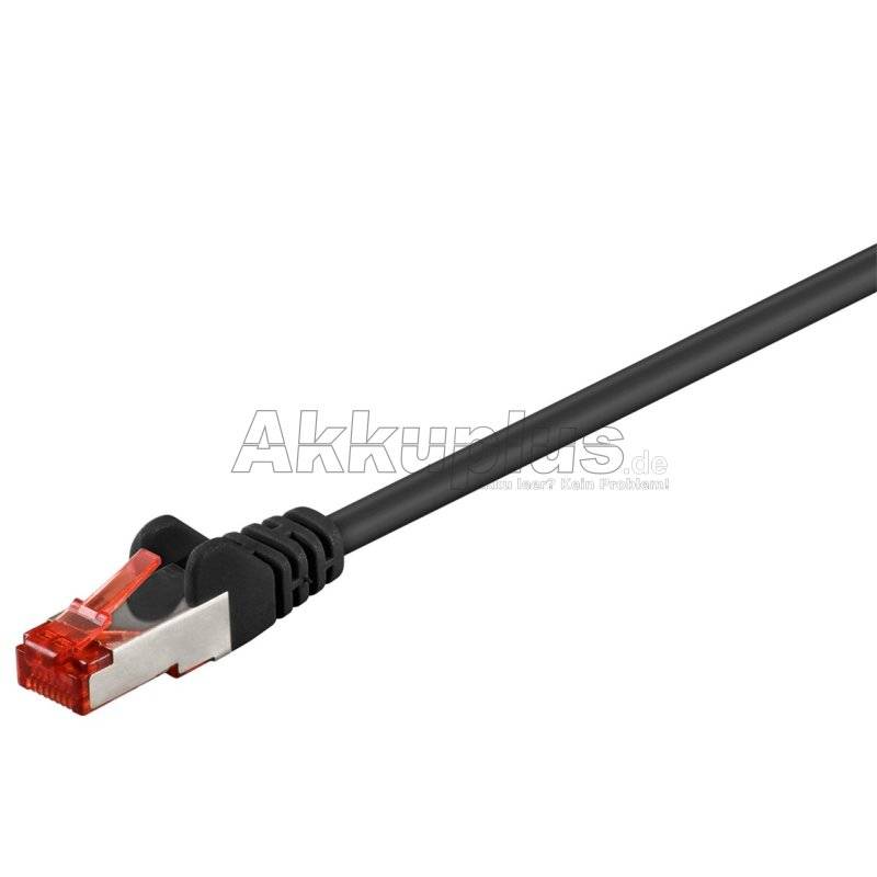 CAT 6 Patchkabel, S/FTP (PiMF), schwarz