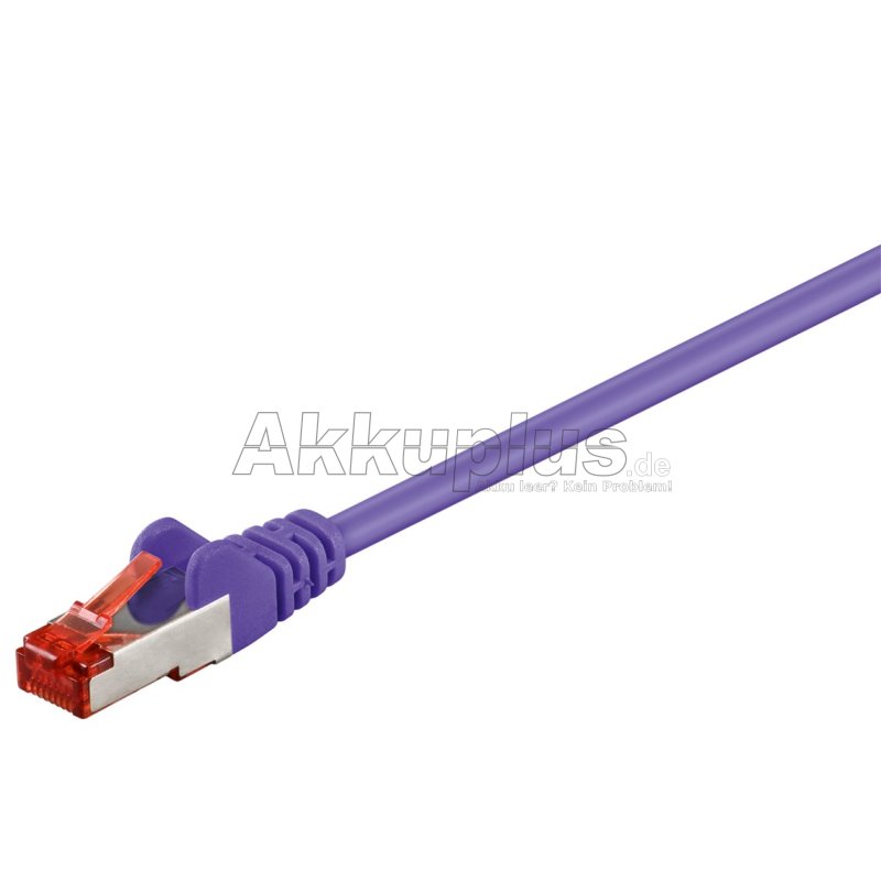 CAT 6 Patchkabel, S/FTP (PiMF), violett