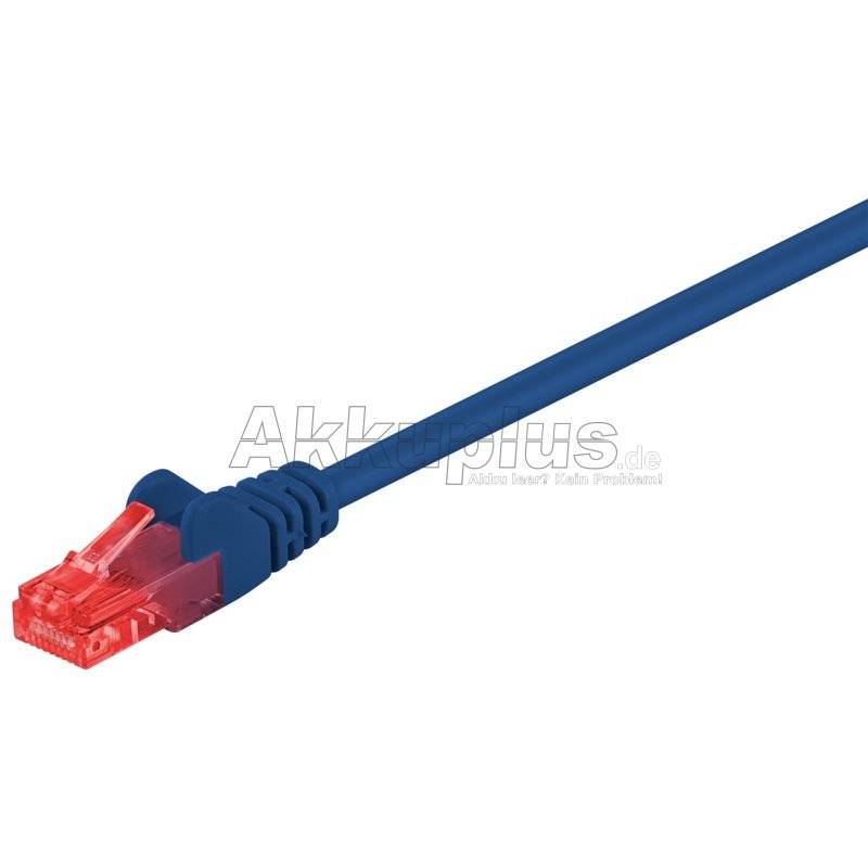 CAT 6 Patchkabel, U/UTP, blau