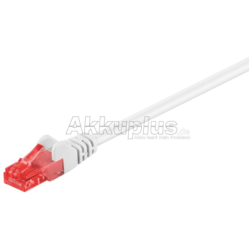 CAT 6 Patchkabel, U/UTP, weiß