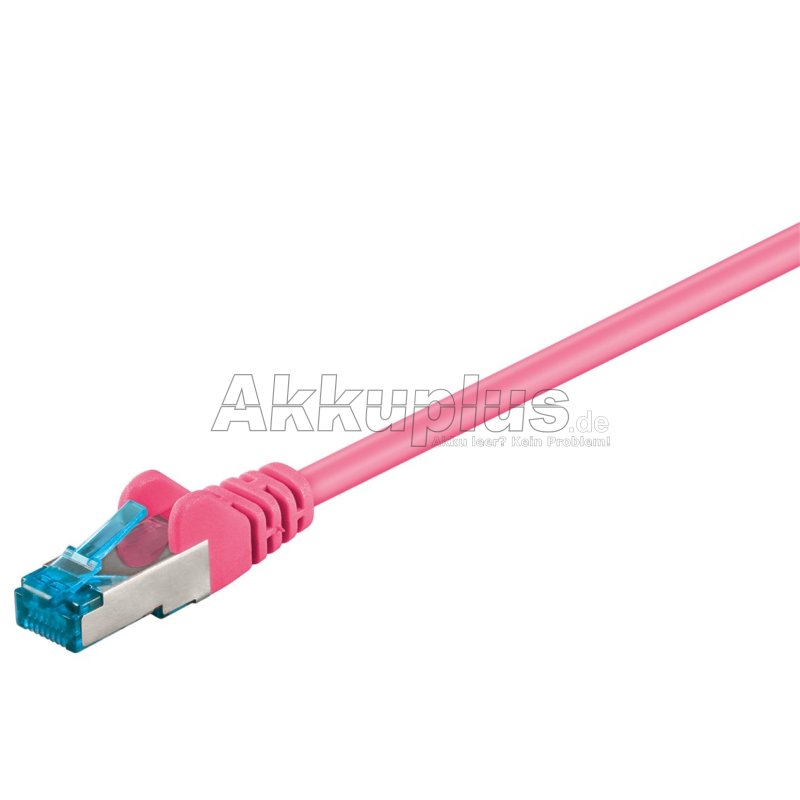 CAT 6A Patchkabel, S/FTP (PiMF), magenta