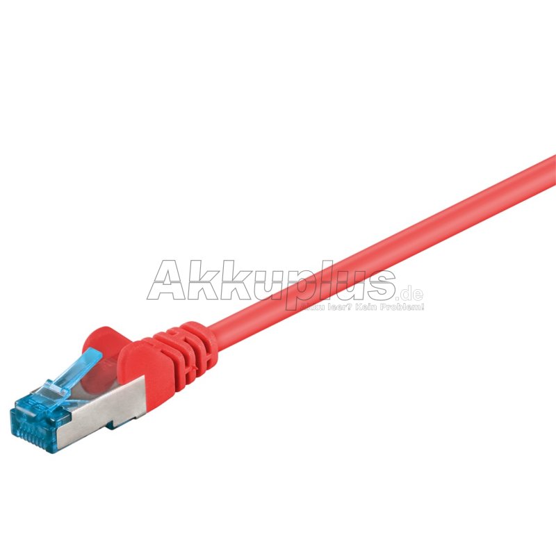 CAT 6A Patchkabel, S/FTP (PiMF), rot