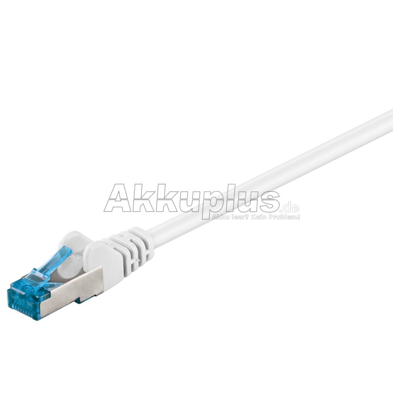 CAT 6A Patchkabel, S/FTP (PiMF), weiß