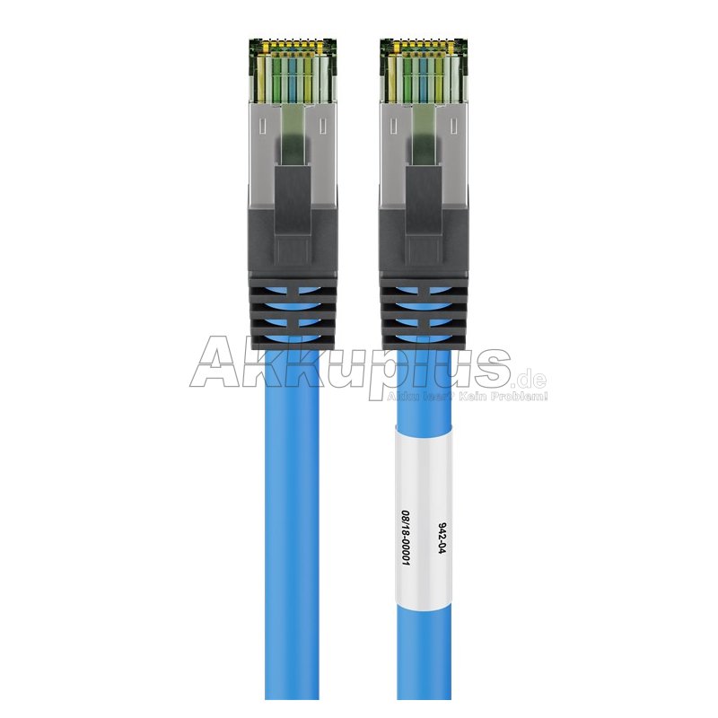 CAT 8.1 Patchkabel, S/FTP (PiMF), blau