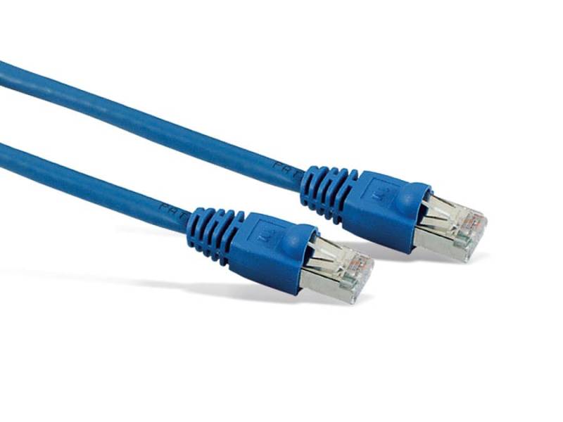 CAT.6 Patchkabel, 7,5 m, blau, S-FTP, PIMF