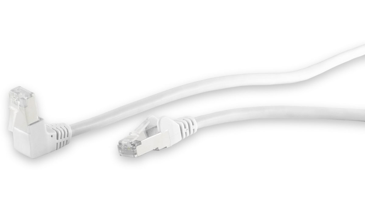 S-IMPULS CAT.6 Patchkabel, S/FTP, 90°-gerade, 0,25 m, weiß S-IMPULS CAT.6 Patchkabel, S/FTP, 90°-gerade, 0,25 m, weiß von S-IMPULS