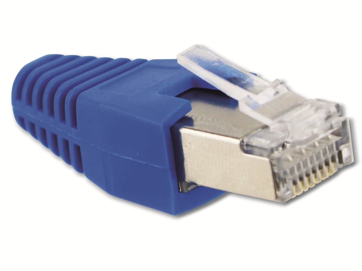 S-IMPULS CAT.6 RJ45-Stecker mit Führungskamm, blau, 10 Stück S-IMPULS CAT.6 RJ45-Stecker mit Führungskamm, blau, 10 Stück von S-IMPULS