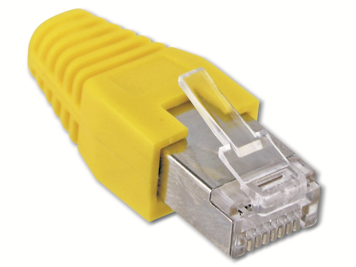S-IMPULS CAT.6 RJ45-Stecker mit Führungskamm, gelb, 10 Stück S-IMPULS CAT.6 RJ45-Stecker mit Führungskamm, gelb, 10 Stück von S-IMPULS
