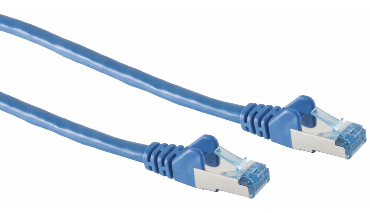 CAT.6A Patchkabel, 0,25 m, blau