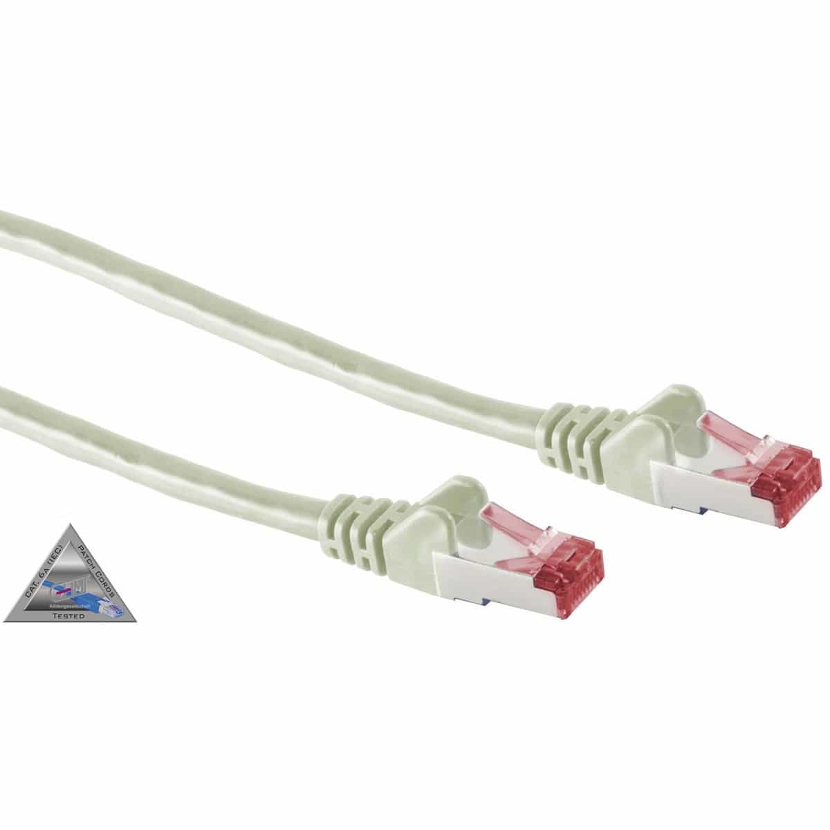 CAT.6A Patchkabel, halogenfrei, 20 m, grau