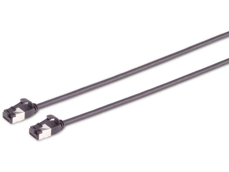 S-IMPULS CAT.8.1 Netzwerkkabel, slim, TPE, schwarz, 1,5 m von S-IMPULS