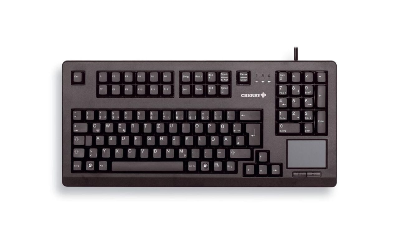 CHERRY Advanced Performance Line TouchBoard G80-11900 kabelgebundene Tastatur mit Touchpad (USB, schwarz)