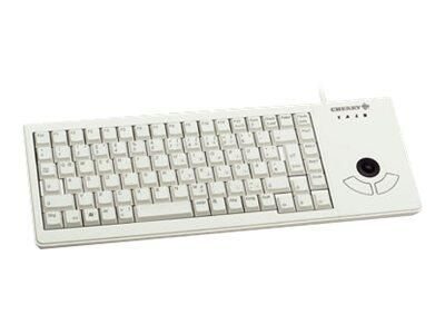 CHERRY G84-5400 kabelgebundene Tastatur mit Trackball (USB, hellgrau)