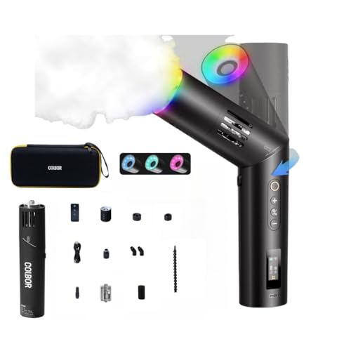 COLBOR Nebelmaschine CF5 Cine Flare mit Lichtern, 25 Stufen Dichte, kabellose Fernbedienung, Rauchmaschine, Fotografie f r Streaming, Partys, Hochzeiten, B hne, inklusive externem flexiblem Schlauch COLBOR Nebelmaschine CF5 Cine Flare mit Lichtern, 25 Stufen Dichte, kabellose Fernbedienung, Rauchmaschine, Fotografie f r Streaming, Partys, Hochzeiten, B hne, inklusive externem flexiblem Schlauch