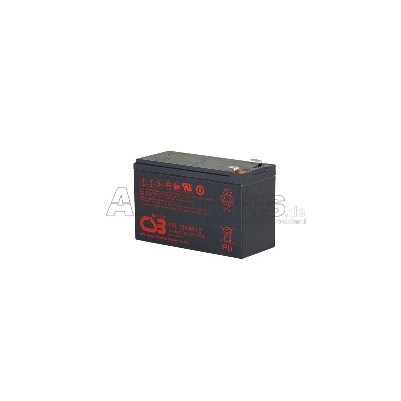 CSB - HRL1234WF2-FR - 12 Volt 8,5Ah [C20] Pb - Faston 6,3mm