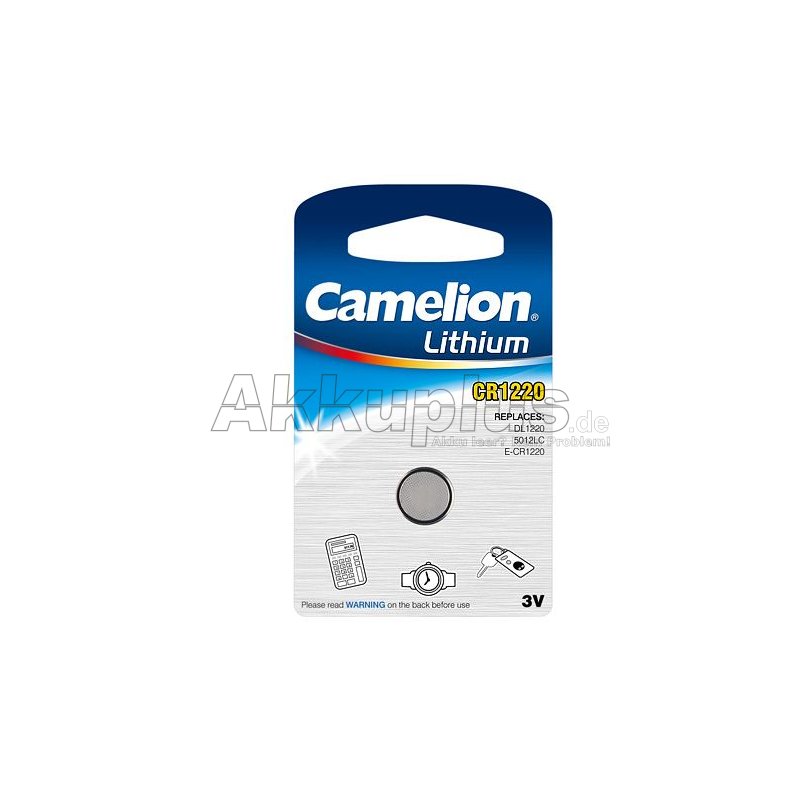 Camelion - CR1220 - 3 Volt 38mAh Lithium - Knopfzelle