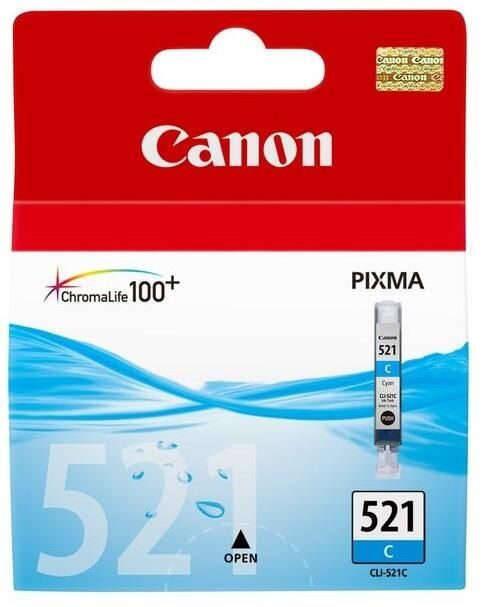 Canon Original CLI-521C Druckerpatrone cyan 500 Seiten (2934B001)