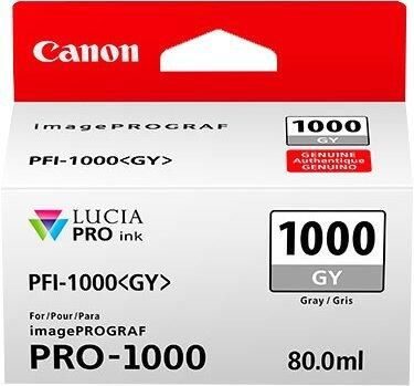 Canon Original PFI-1000GY Druckerpatrone - grau (0552C001)