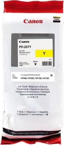 Canon Original PFI-207Y Druckerpatrone - gelb 300ml