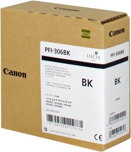 Canon Original PFI-306BK Druckerpatrone - schwarz 330ml