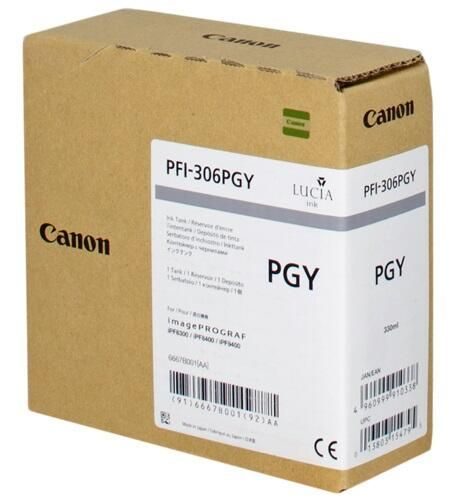 Canon Original PFI-306PGY Druckerpatrone - grau 330ml