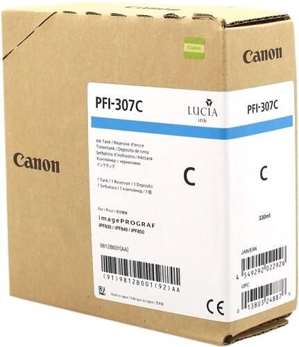 Canon Original PFI-307C Druckerpatrone - cyan 330ml