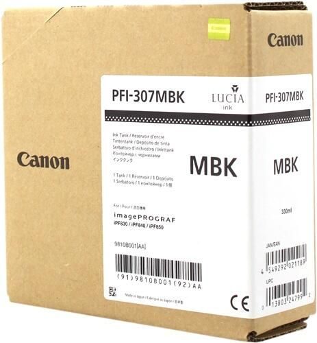 Canon Original PFI-307MBK Druckerpatrone - schwarz matt 330ml