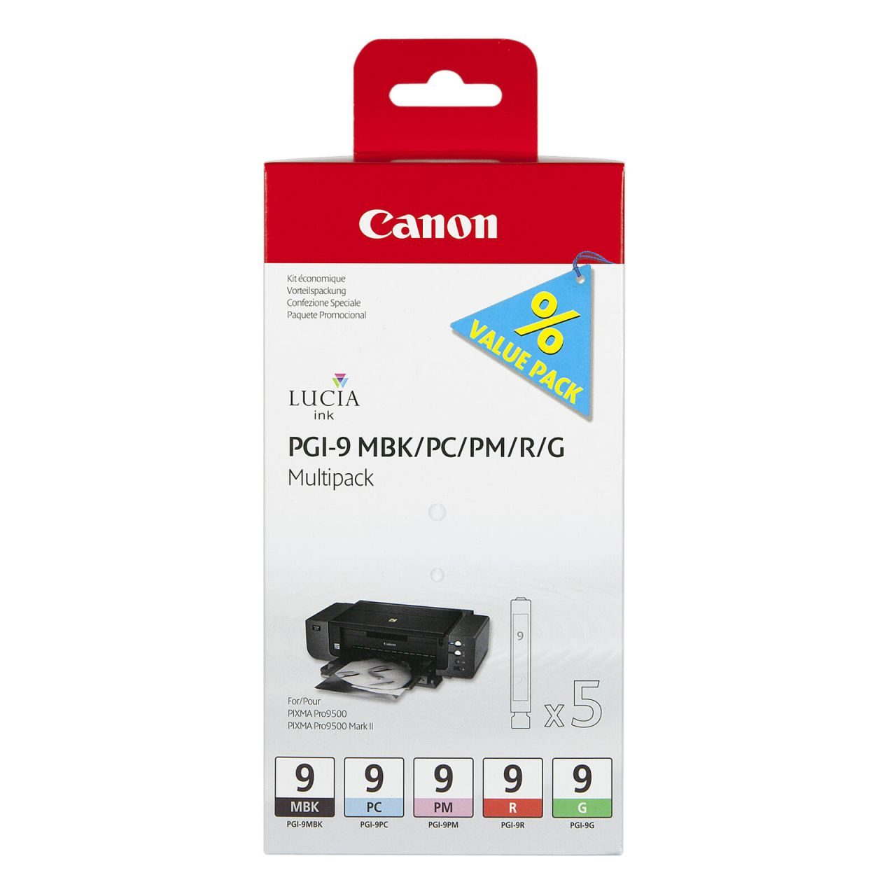 Canon Original PGI-9 Druckerpatronen 5er-Multipack - MBK/PC/PM/R/G