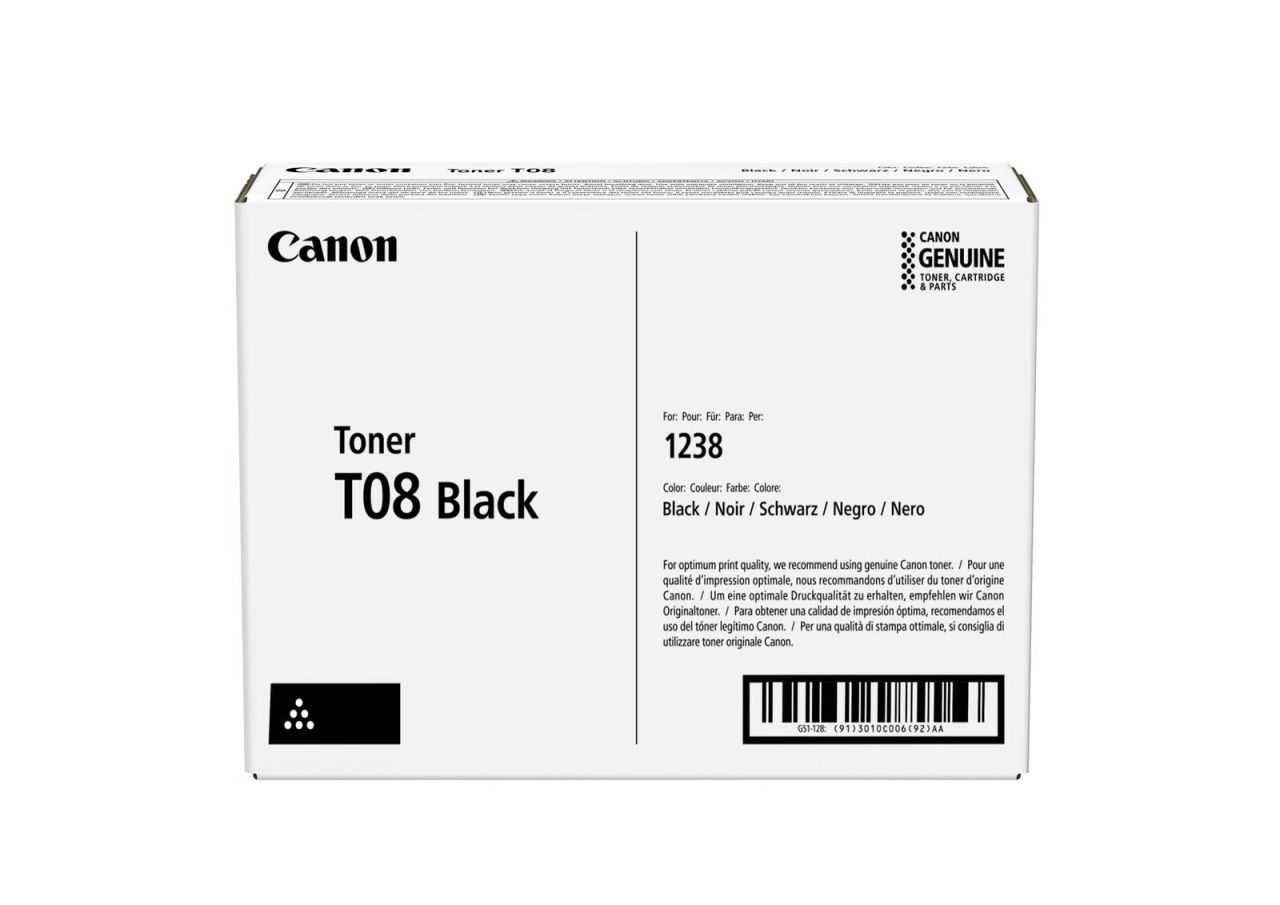 Canon Original T08 Toner - schwarz (3010C006)
