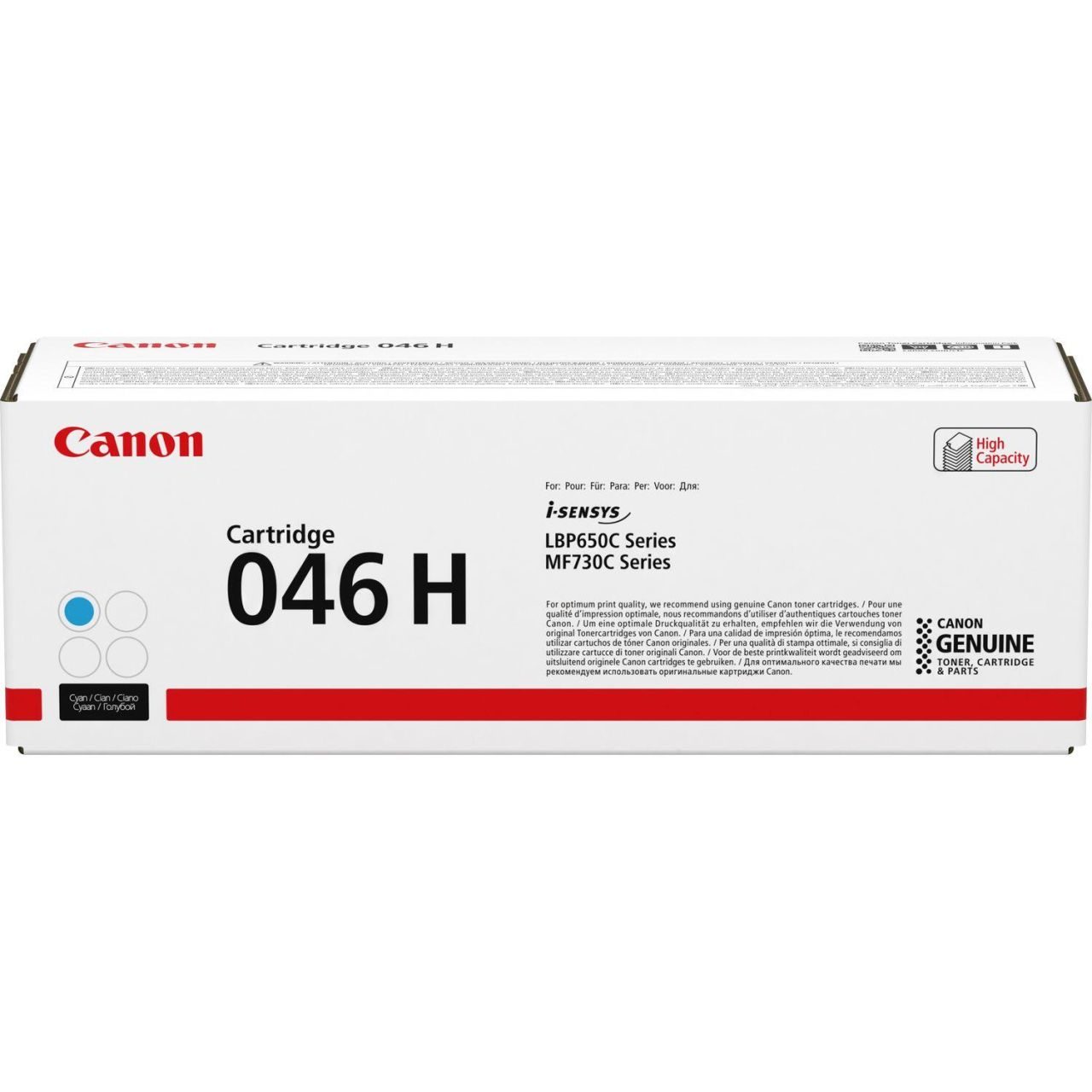 Canon Original Toner 046H cyan hohe Ergiebigkeit 5.000 Seiten (1253C002)