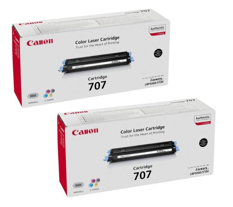 Canon Original Toner 707BK Doppelpack schwarz (OP9424A004DP)