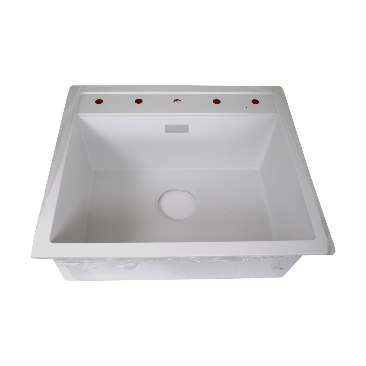 Caressi CAGR50KRWH-TU Einbauspüle Küchenspüle Spülbecken 56 x 51 cm weiß Caressi CAGR50KRWH-TU Einbauspüle Küchenspüle Spülbecken 56 x 51 cm weiß von Default