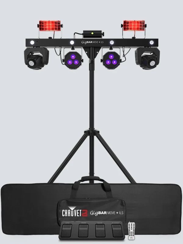 Chauvet DJ GigBar Move + ILS, Lichtanlage 5-in-1 Lichtset mit Movingheads