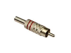 S-IMPULS Cinchstecker, Metall, rot, mit Knickschutz S-IMPULS Cinchstecker, Metall, rot, mit Knickschutz von S-IMPULS