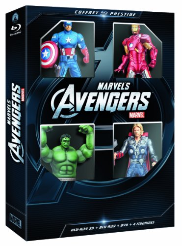 Coffret Avengers Blu-ray 3D + Blu-ray + DVD + 4 figurines - Exclusivité Amazon.fr [Blu-ray]