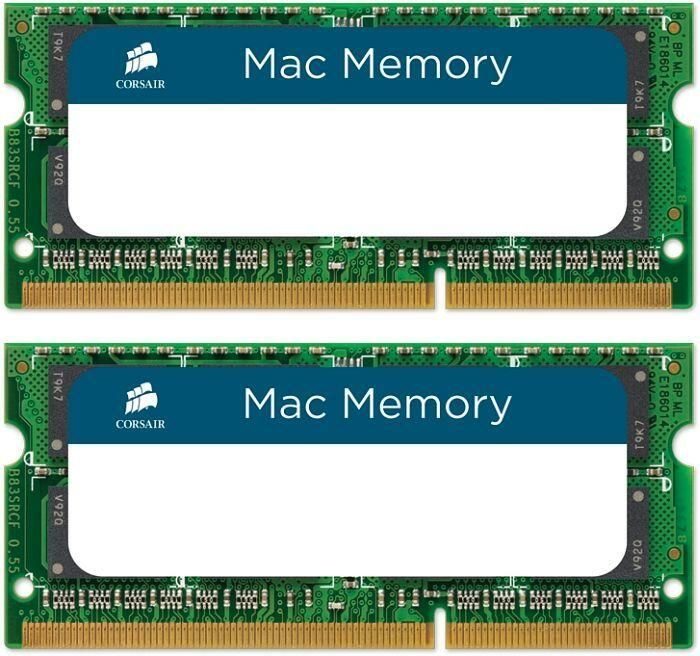 Corsair Mac Memory SO-DIMM Kit 16GB, DDR3L-1600, CL11-11-11-30