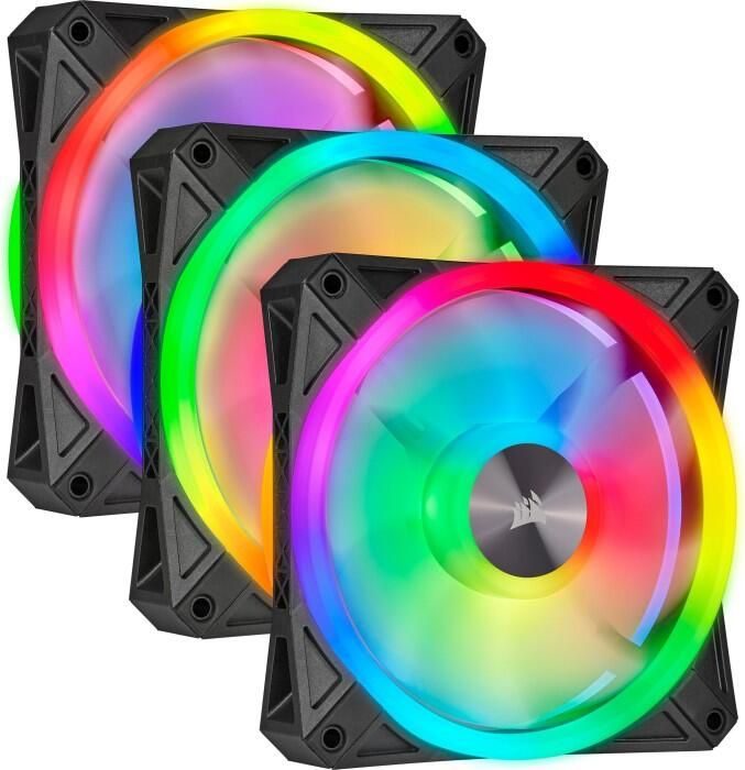 Corsair QL120 RGB iCUE - Gehäuselüfter, 120 mm, 3er Pack