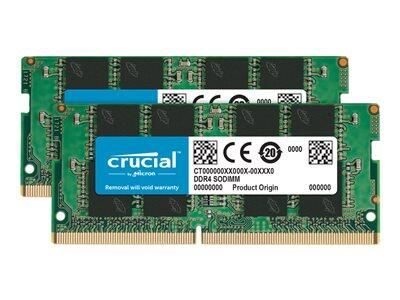 Crucial CT2K8G4SFRA32A 16GB DDR4-3200 SODIMM 8GBx2Kit PC4-25600 CL22 SR x16 260pin