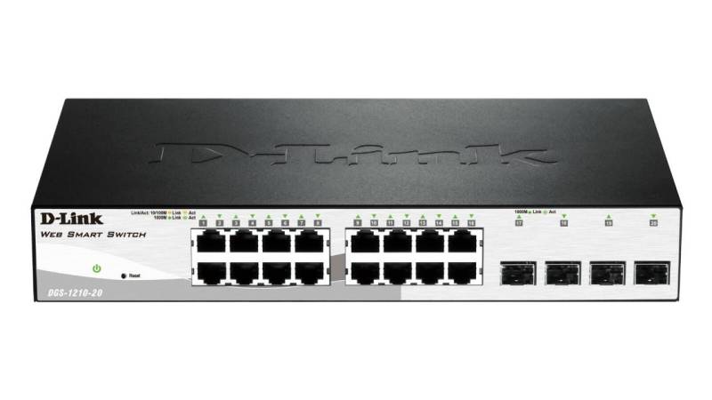 D-Link DGS-1210-20 16-Port Gigabit 4-Port SFP Switch
