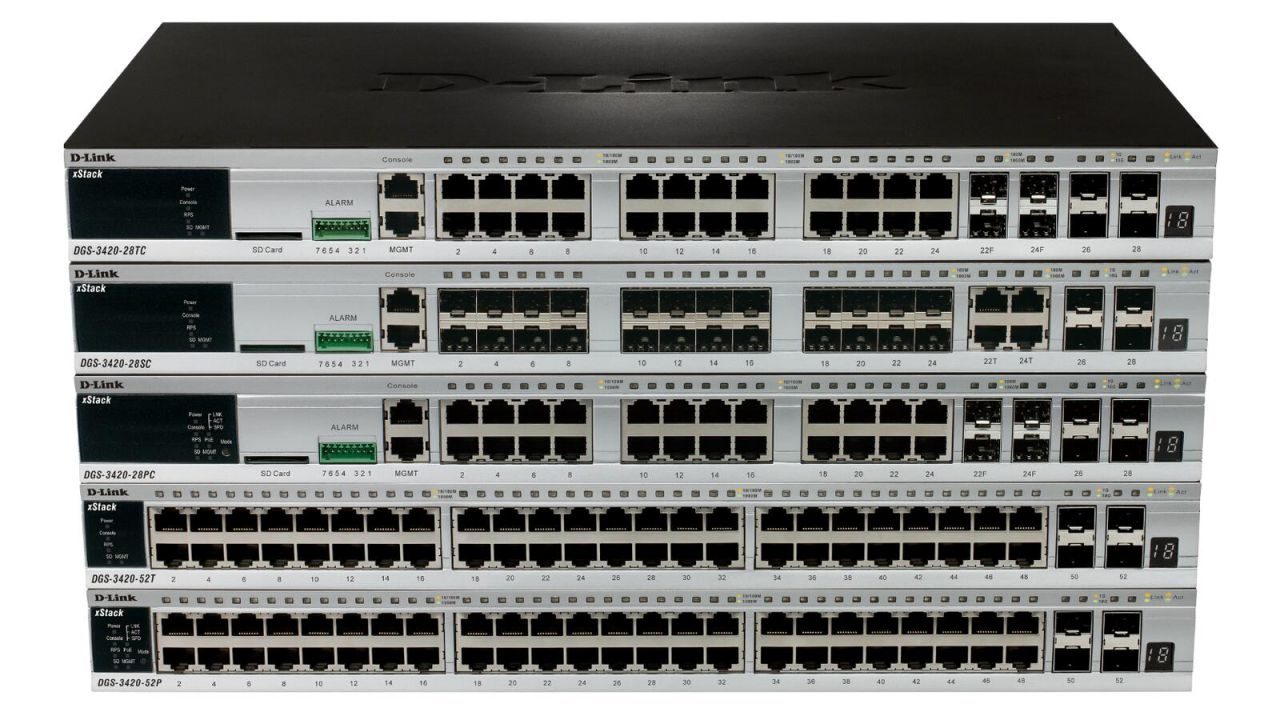 D-Link DGS-3420-52T 48-Port Gigabit 4-Port SFP+ Switch