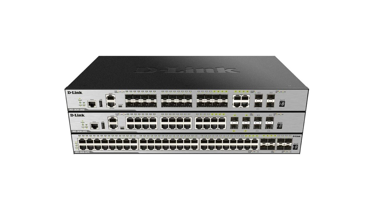 D-Link DGS-3630-28SC 20-Port SFP 4-Port Combo Gigabit SFP 4-Port 10GBit/s SFP+ Switch