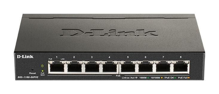 D-Link Switch 8-Port Gigabit Ethernet PoE 64W