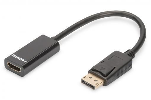 DIGITUS DisplayPort-Adapterkabel - DisplayPort / HDMI 0,15m