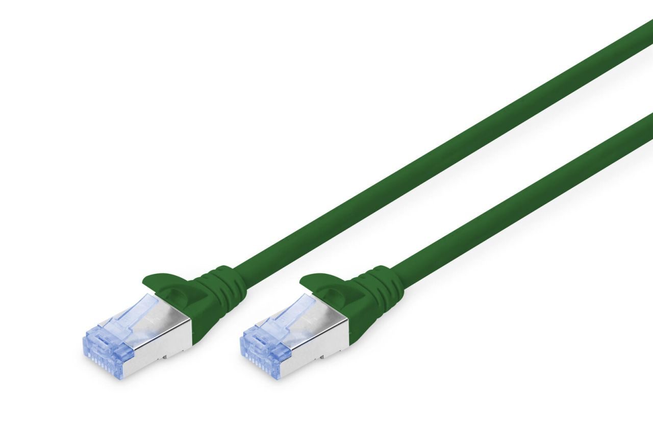 DIGITUS Patch-Kabel RJ-45 (M) zu RJ-45 (M) 1m CCA SF/UTP Cat 5e grün (DK-1532-010/G)