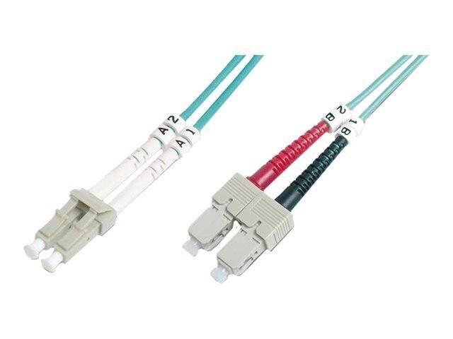 DIGITUS Professional - Patch-Kabel - LC Multi-Mode (M) bis SC multi-mode (M) - 1 m - Glasfaser - Duplex DK-2532-01-4