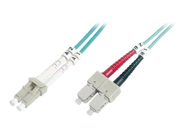 DIGITUS Professional - Patch-Kabel - LC Multi-Mode (M) bis SC multi-mode (M) - 5 m - Glasfaser - Duplex DK-2532-05-4