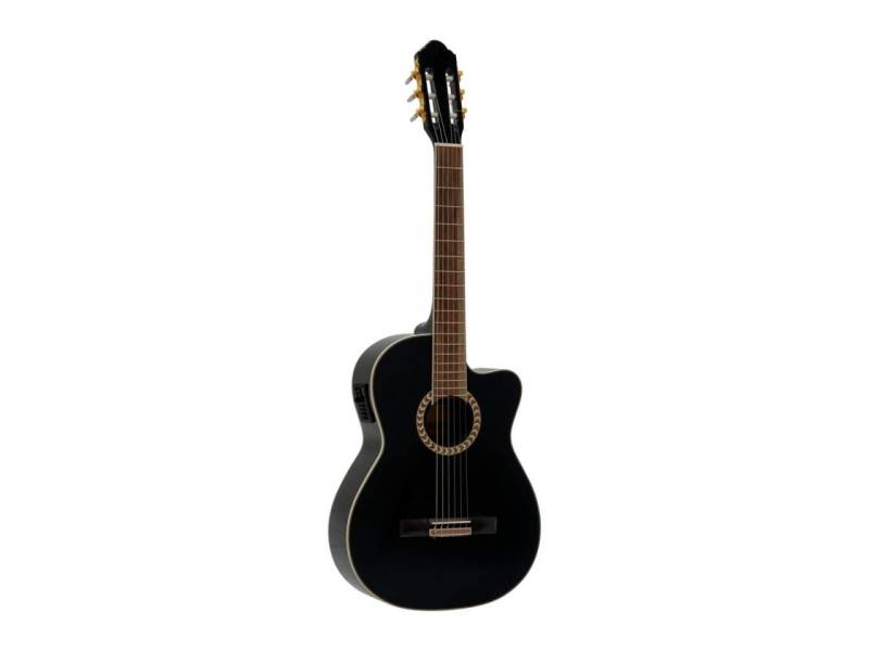 DIMAVERY CN-600E Klassikgitarre, schwarz